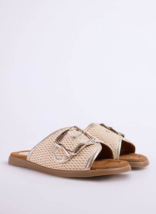 Pierre Cardin Bej Kadın Terlik PC-54776 - Görsel 3