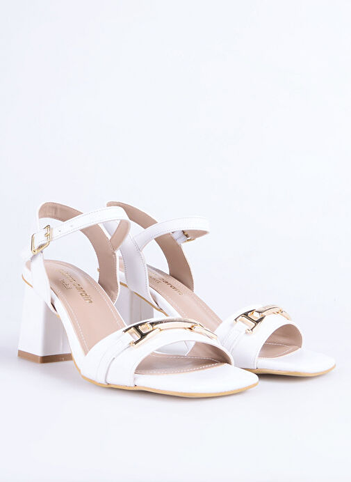 Pierre Cardin Beyaz Kadın Topuklu Ayakkabı PC-54725 - Görsel 3
