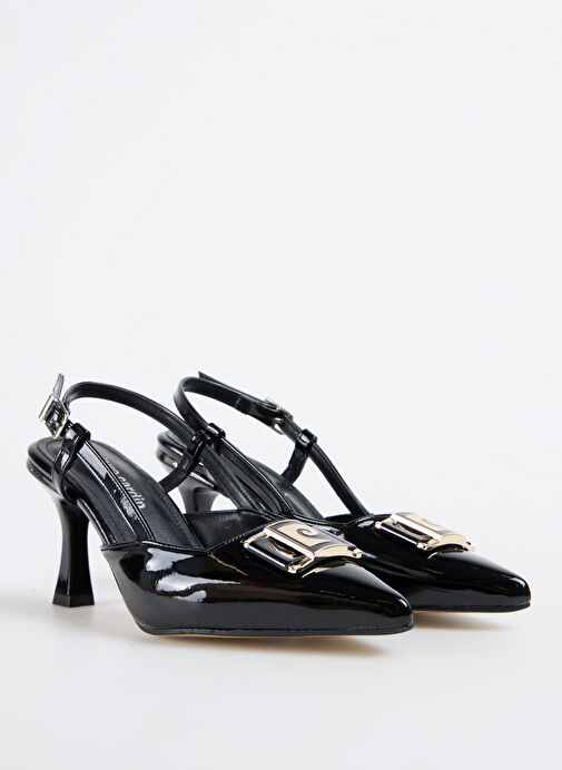 Pierre Cardin Siyah Kadın Topuklu Ayakkabı PC-54707 - Görsel 3