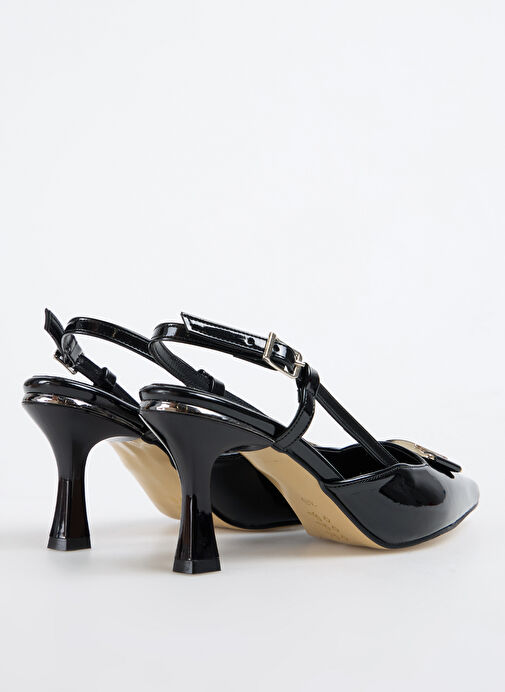 Pierre Cardin Siyah Kadın Topuklu Ayakkabı PC-54707 - Görsel 4