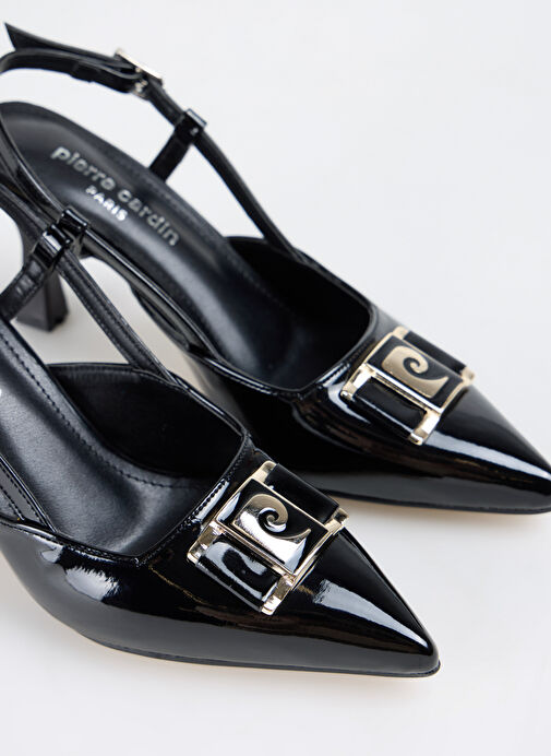 Pierre Cardin Siyah Kadın Topuklu Ayakkabı PC-54707 - Görsel 6