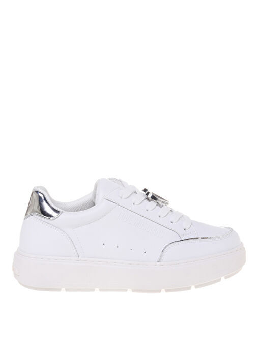 Love Moschino Beyaz Kadın Deri Sneaker JA15214G1M - Görsel 2