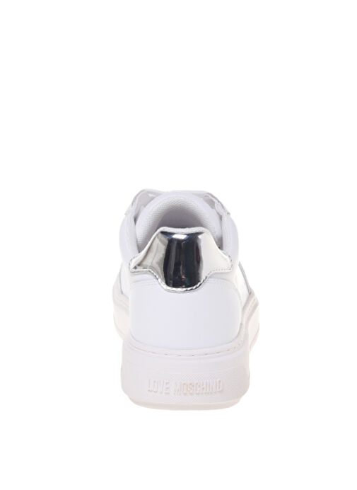 Love Moschino Beyaz Kadın Deri Sneaker JA15214G1M - Görsel 4