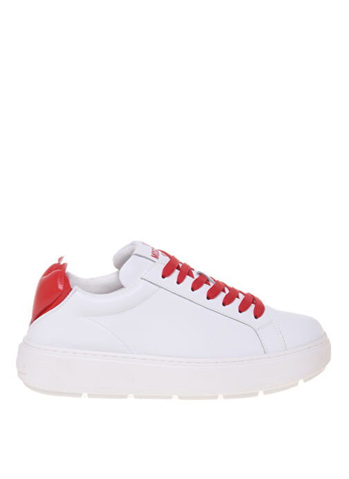 Love Moschino Beyaz Kadın Deri Sneaker JA15174G1M - Görsel 2