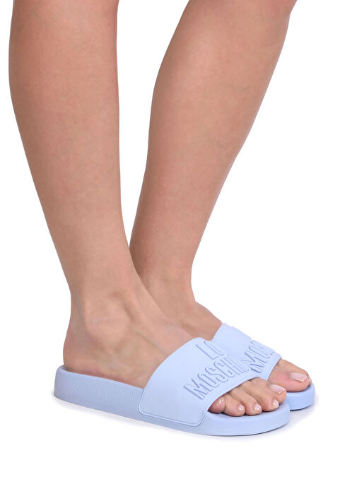 Love Moschino Mavi Kadın Terlik JA28052G0M - Görsel 5