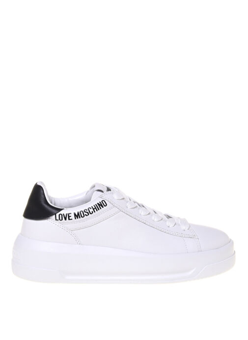 Love Moschino Beyaz Kadın Deri Sneaker JA15525G0M - Görsel 2