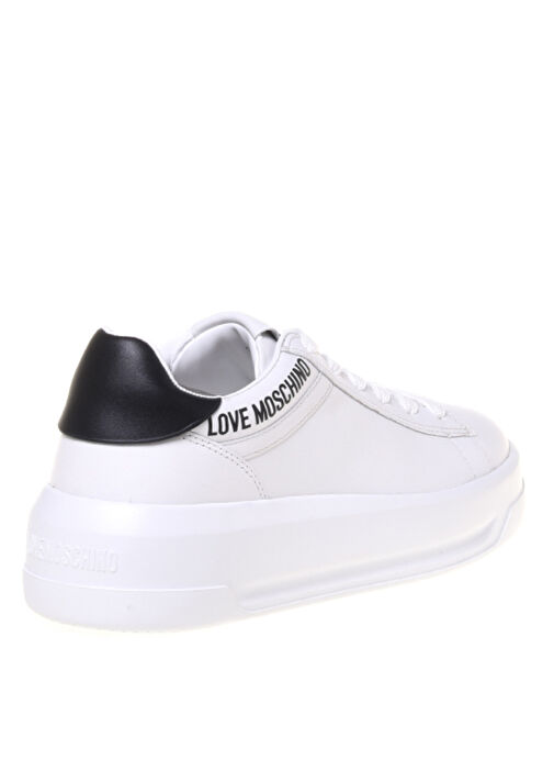 Love Moschino Beyaz Kadın Deri Sneaker JA15525G0M - Görsel 3