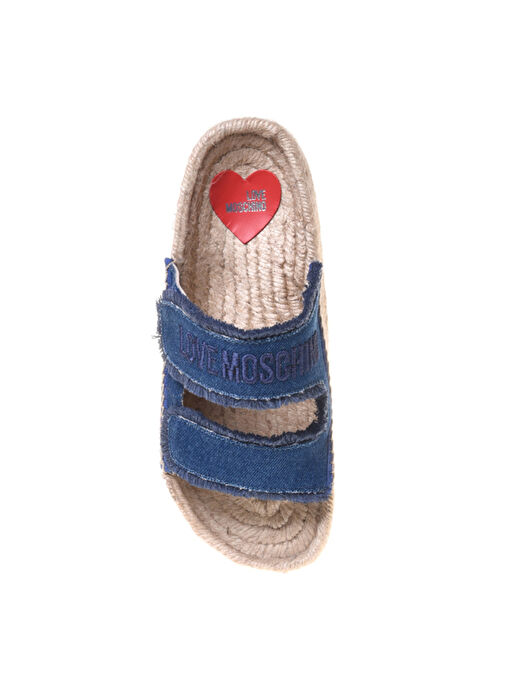 Love Moschino Mavi Kadın Terlik JA28383G0M - Görsel 4