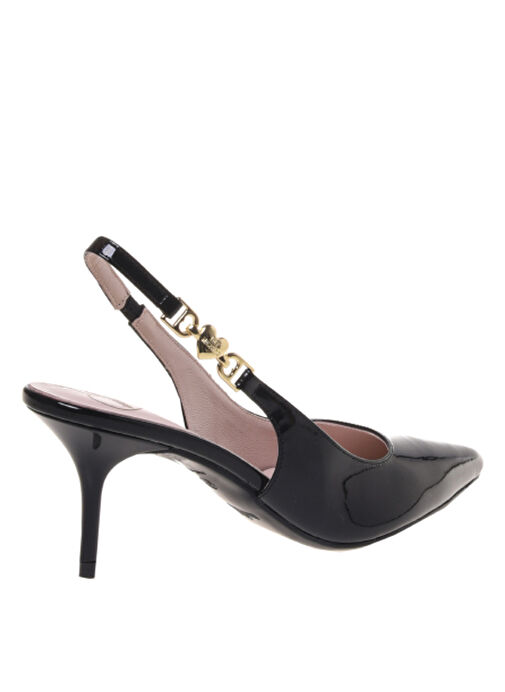 Love Moschino Siyah Kadın Deri Topuklu Ayakkabı JA10487G1M - Görsel 3