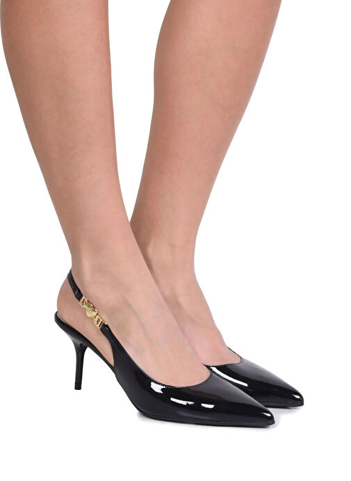 Love Moschino Siyah Kadın Deri Topuklu Ayakkabı JA10487G1M - Görsel 5