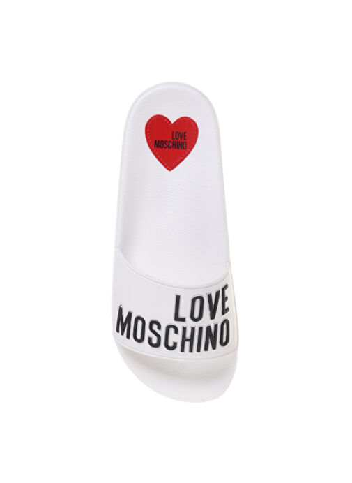 Love Moschino Beyaz Kadın Terlik JA28052G0M - Görsel 4