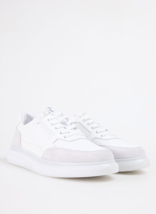 Hammer Jack Beyaz Erkek Deri Sneaker WAMA - Görsel 3