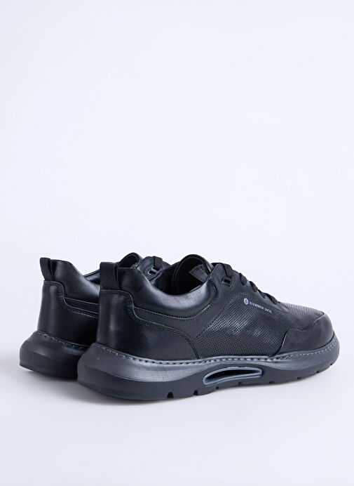 Hammer Jack Siyah Erkek Deri Sneaker LİZZ M AYAKKABI - Görsel 4