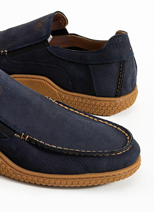 Hammer Jack Lacivert Erkek Deri Günlük Ayakkabı PODGORA - Görsel 3