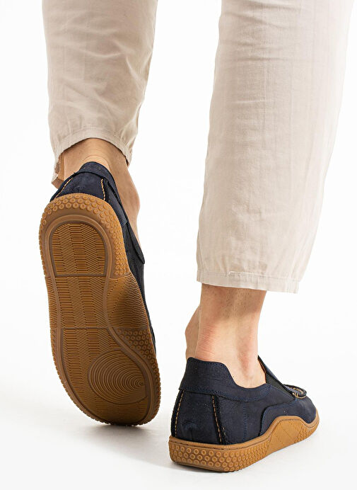 Hammer Jack Lacivert Erkek Deri Günlük Ayakkabı PODGORA - Görsel 5