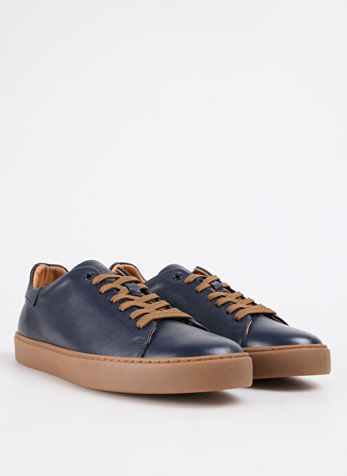 Hammer Jack Lacivert Erkek Deri Günlük Ayakkabı LAVERTE - Görsel 3