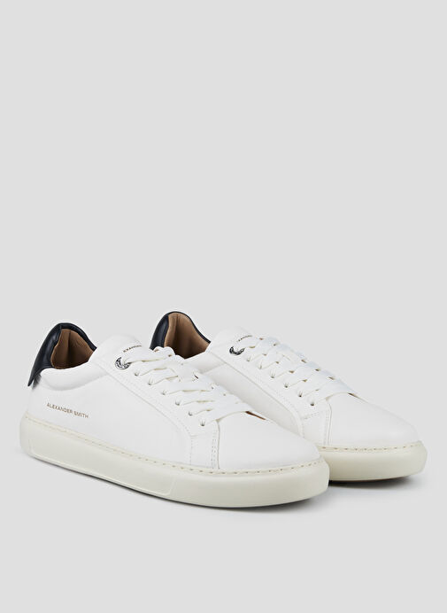 Alexander Smith Beyaz Erkek Deri Sneaker SOHO - Görsel 3