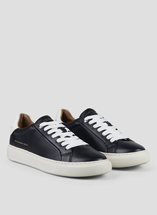 Alexander Smith Siyah Erkek Deri Sneaker SOHO - Görsel 3