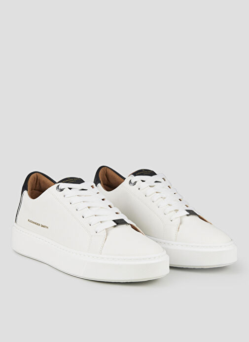 Alexander Smith Beyaz Erkek Deri Sneaker LONDON - Görsel 3