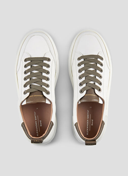 Alexander Smith Beyaz Erkek Deri Sneaker BOND - Görsel 4