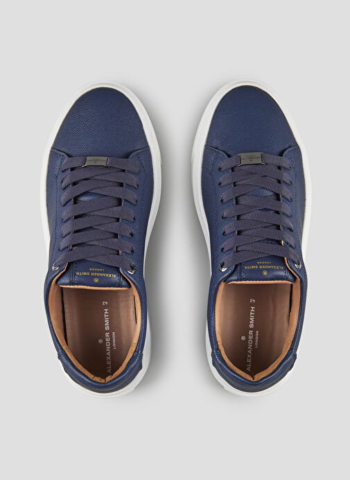 Alexander Smith Lacivert Erkek Deri Sneaker LONDON - Görsel 4
