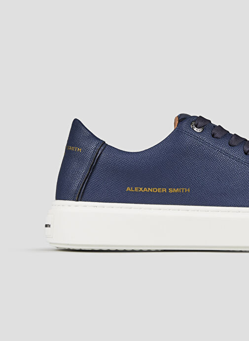 Alexander Smith Lacivert Erkek Deri Sneaker LONDON - Görsel 5