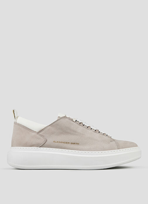 Alexander Smith Gri Erkek Deri Sneaker WEMBLEY - Görsel 2
