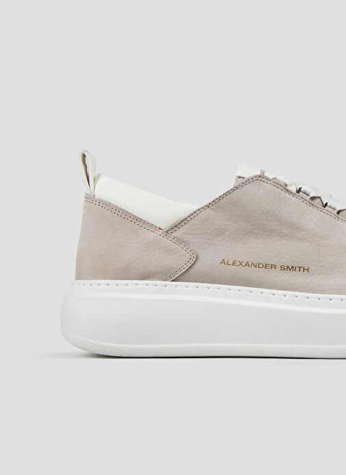 Alexander Smith Gri Erkek Deri Sneaker WEMBLEY - Görsel 5
