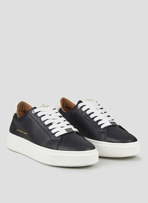 Alexander Smith Siyah Erkek Deri Sneaker LONDON - Görsel 3