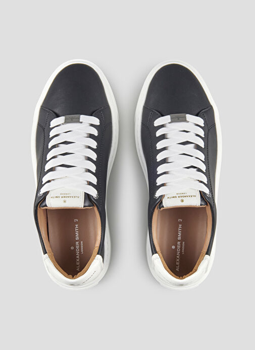 Alexander Smith Siyah Erkek Deri Sneaker LONDON - Görsel 4