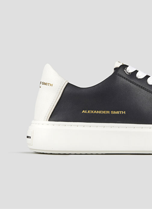 Alexander Smith Siyah Erkek Deri Sneaker LONDON - Görsel 5