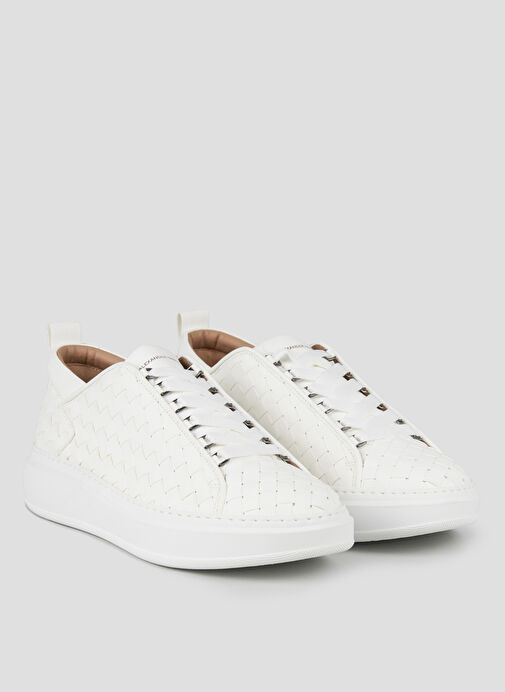 Alexander Smith Beyaz Erkek Deri Sneaker WEMBLEY - Görsel 3