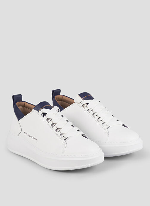 Alexander Smith Beyaz Erkek Deri Sneaker WEMBLEY - Görsel 3