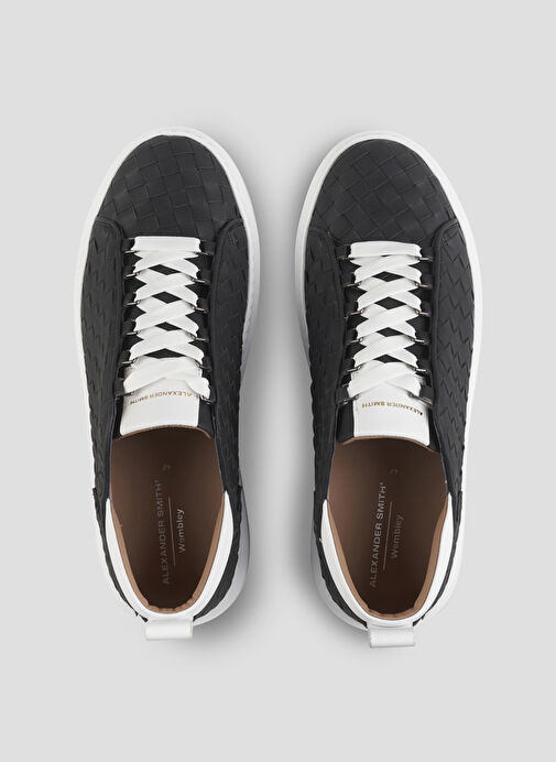 Alexander Smith Siyah Erkek Deri Sneaker WEMBLEY - Görsel 4