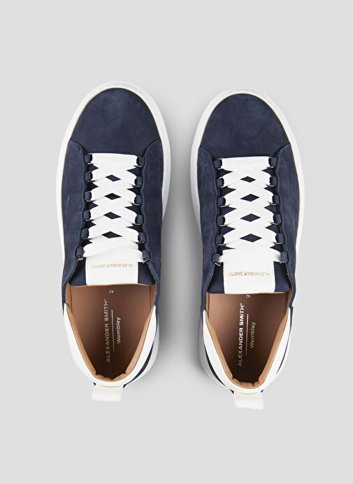 Alexander Smith Lacivert Erkek Deri Sneaker WEMBLEY - Görsel 4