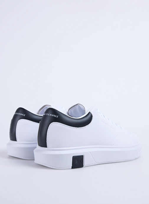 Armani Exchange Beyaz Erkek Deri Sneaker XUX123 - Görsel 4
