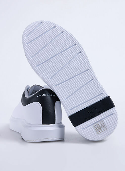 Armani Exchange Beyaz Erkek Deri Sneaker XUX123 - Görsel 5