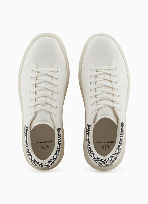 Armani Exchange Ekru Erkek Sneaker XUX123 - Görsel 4