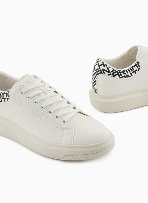 Armani Exchange Ekru Erkek Sneaker XUX123 - Görsel 5