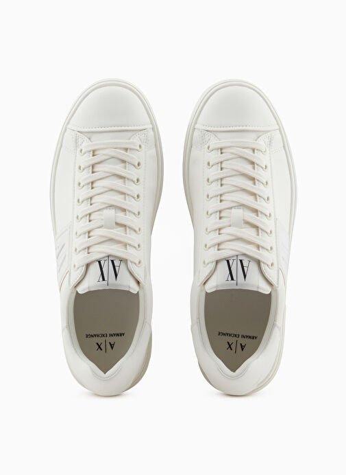 Armani Exchange Ekru Erkek Sneaker XUX252 - Görsel 4
