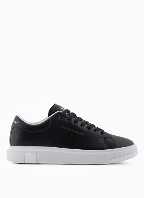 Armani Exchange Siyah Erkek Deri Sneaker XUX123 - Görsel 2