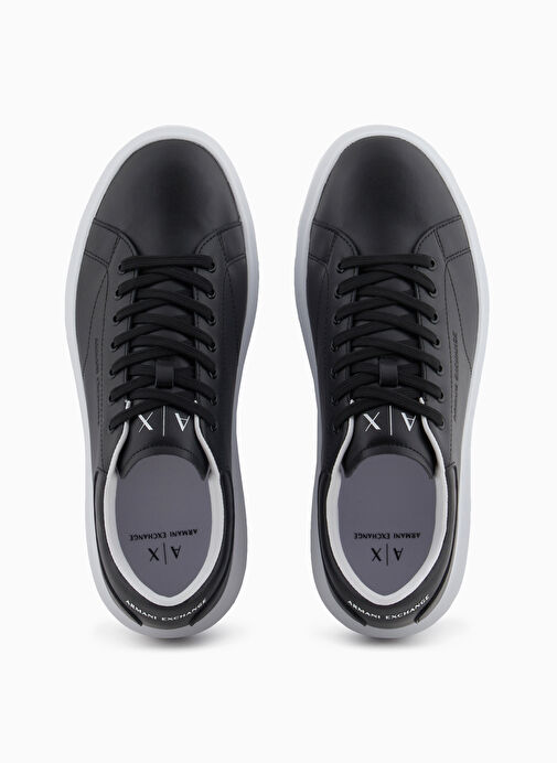 Armani Exchange Siyah Erkek Deri Sneaker XUX123 - Görsel 4