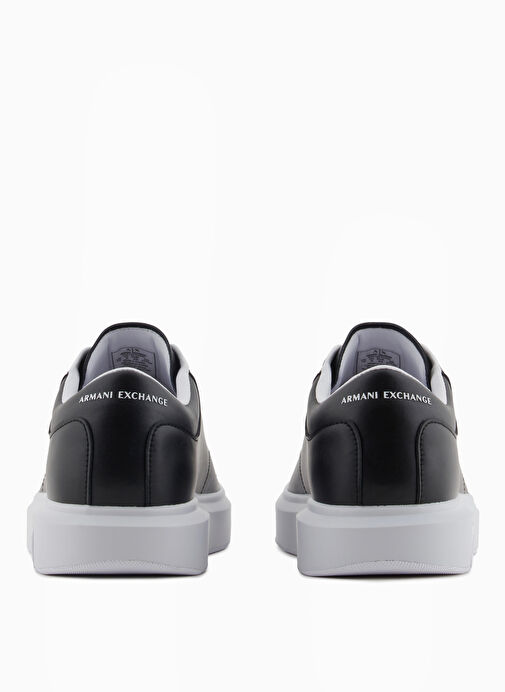 Armani Exchange Siyah Erkek Deri Sneaker XUX123 - Görsel 6