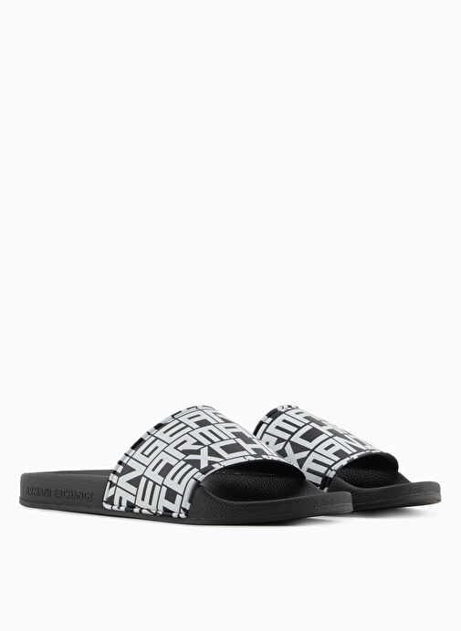 Armani Exchange Siyah Erkek Sandalet XUP004 - Görsel 3