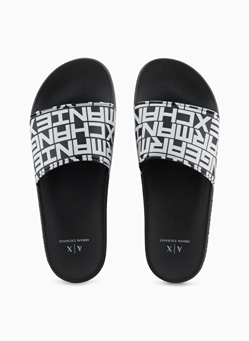 Armani Exchange Siyah Erkek Sandalet XUP004 - Görsel 4