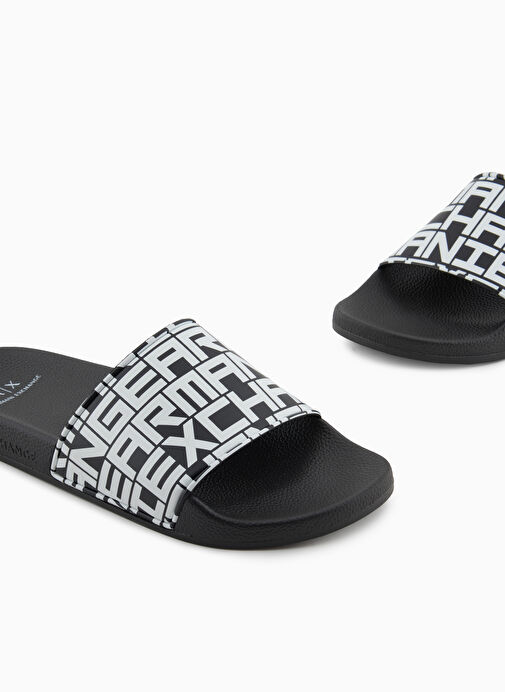 Armani Exchange Siyah Erkek Sandalet XUP004 - Görsel 5