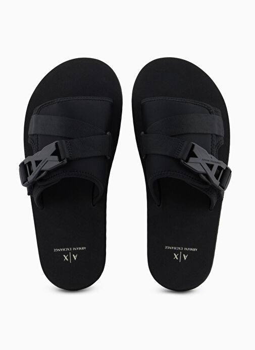 Armani Exchange Siyah Erkek Sandalet XUP016 - Görsel 4