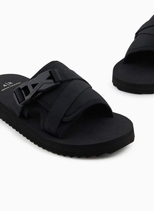 Armani Exchange Siyah Erkek Sandalet XUP016 - Görsel 5