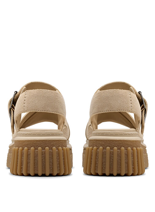 Clarks Ekru Kadın Deri Sandalet 26181202 - Görsel 7