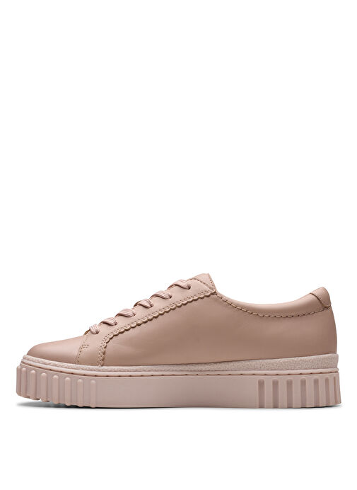 Clarks Pembe Kadın Deri Sneaker 26181209 - Görsel 3